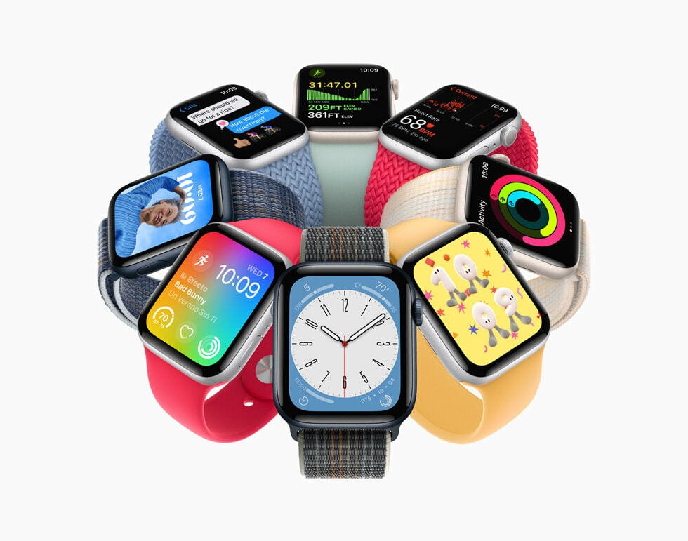 circle of second generation apple watch SEs