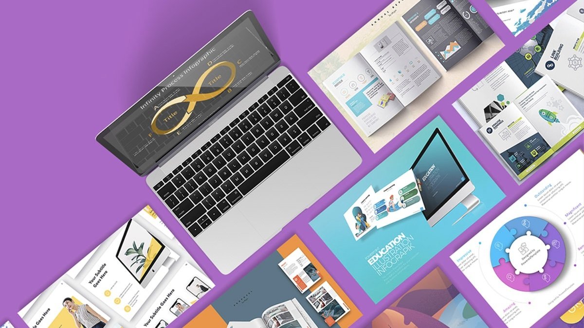 Lifetime Subscription to PoweredTemplate Unlimited Plan graphic.