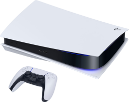 a playstation 5 with its dualsense wireless controller