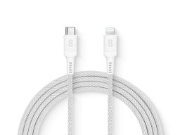 VIBRANCE™ Lightning to USB-C cable on a white background.