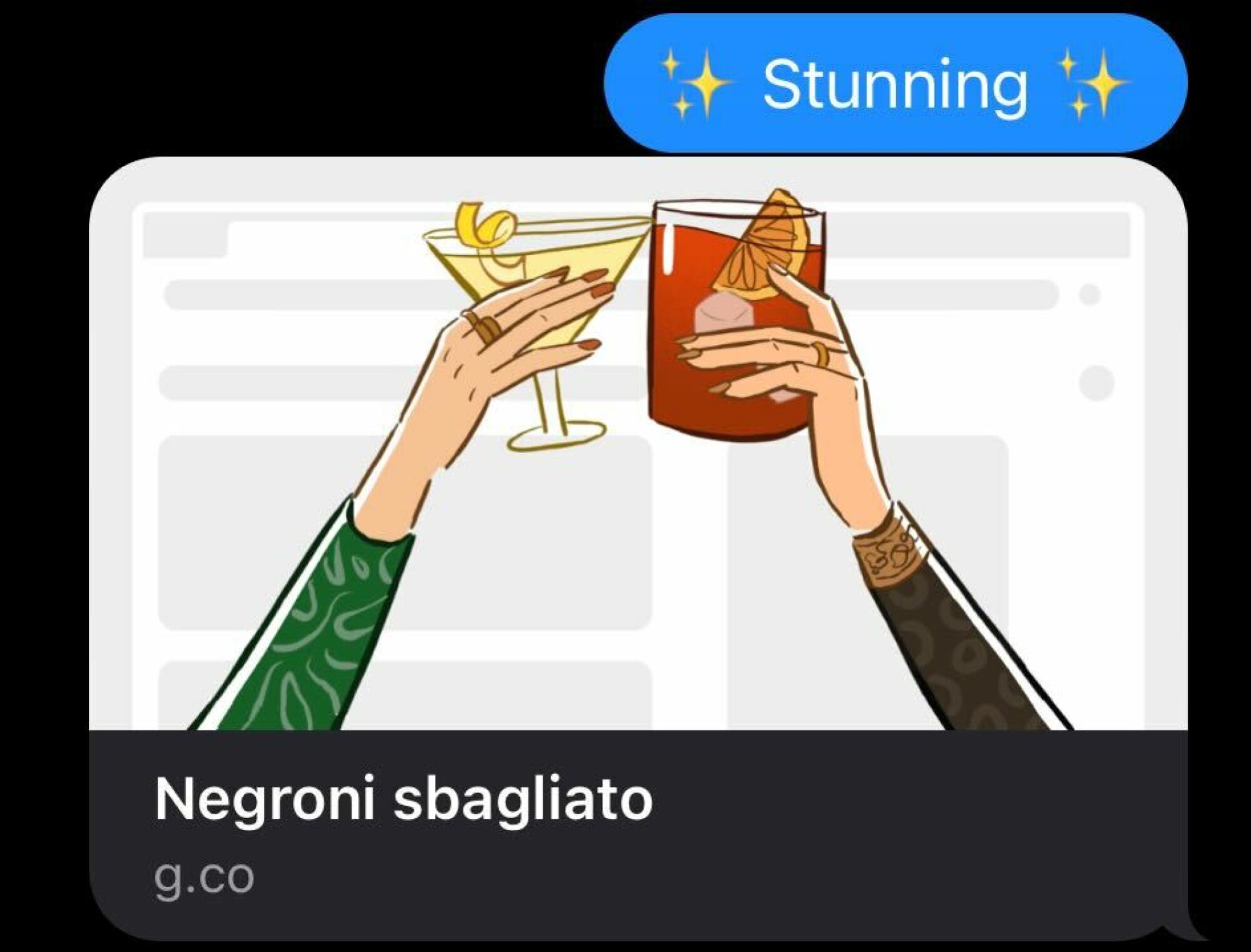 screenshot of copied text from google