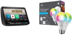amazon echo show 8 with ge cync smart bulbs