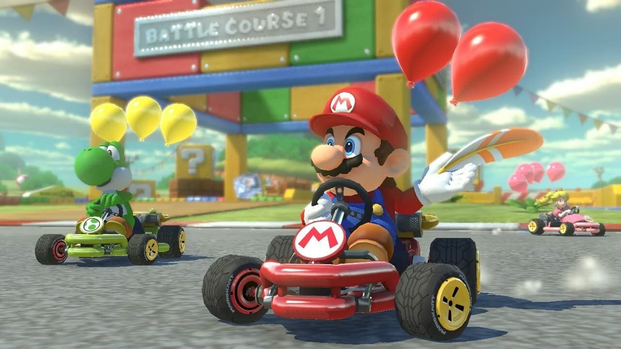Screenshot from Mario Kart