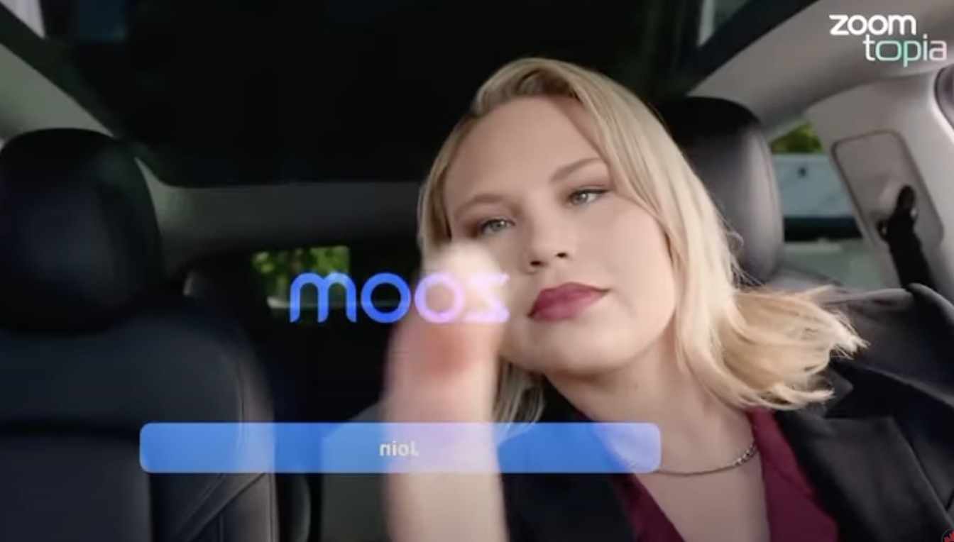 Zoom Tesla video calls