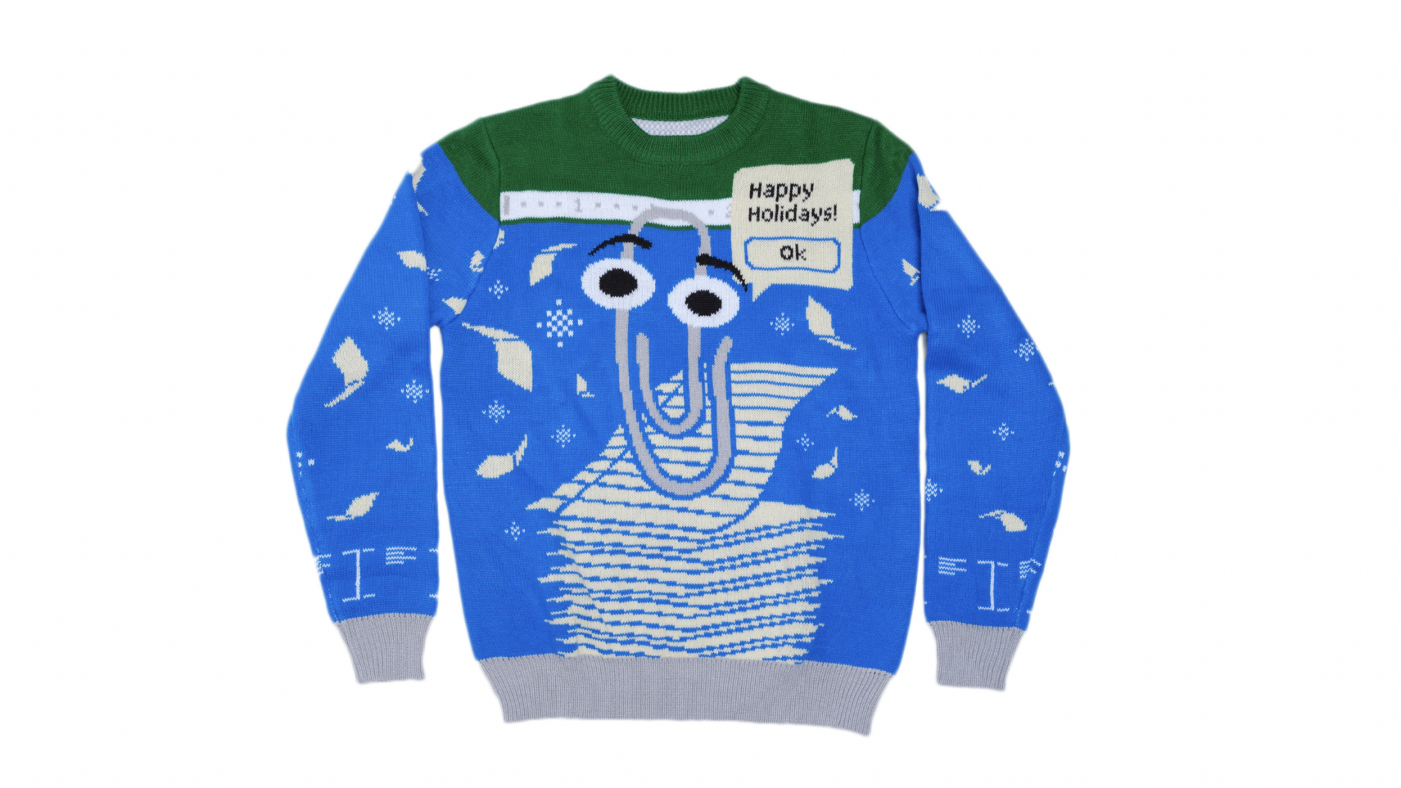 Clippy holiday sweater