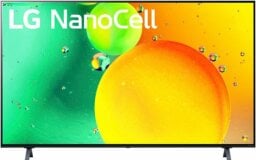 An LG TV with a vibrant display