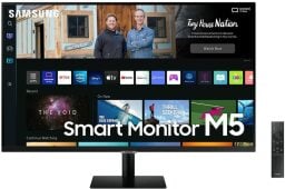 Samsung M50B 32-inch smart monitor with remote control