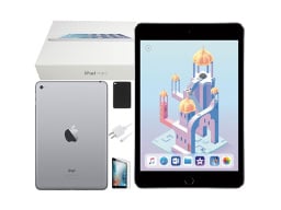 Refurbished 2015 Apple iPad Mini 4 on a white background.