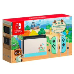 Nintendo Switch Animal Crossing Edition Console on white background