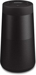 A black cylindrical Bluetooth speaker from Bose