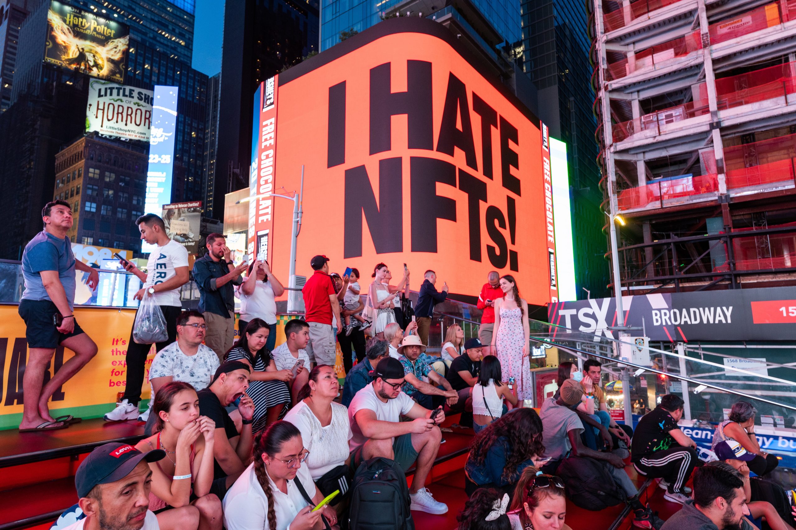 Times Square NFT billboard
