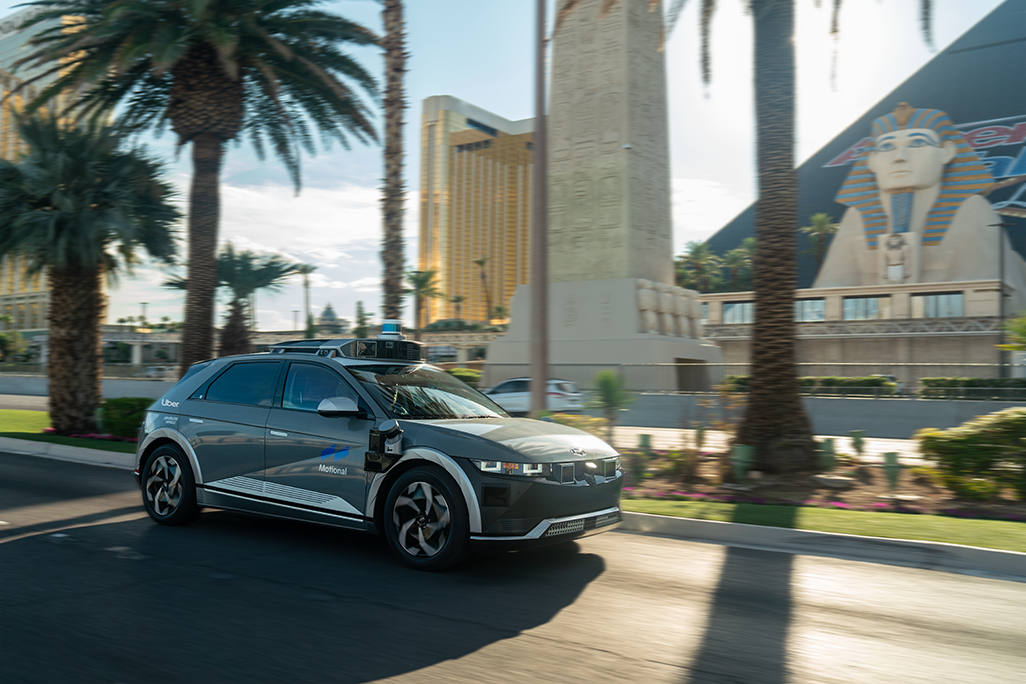 Uber Motional AV driving in Las Vegad