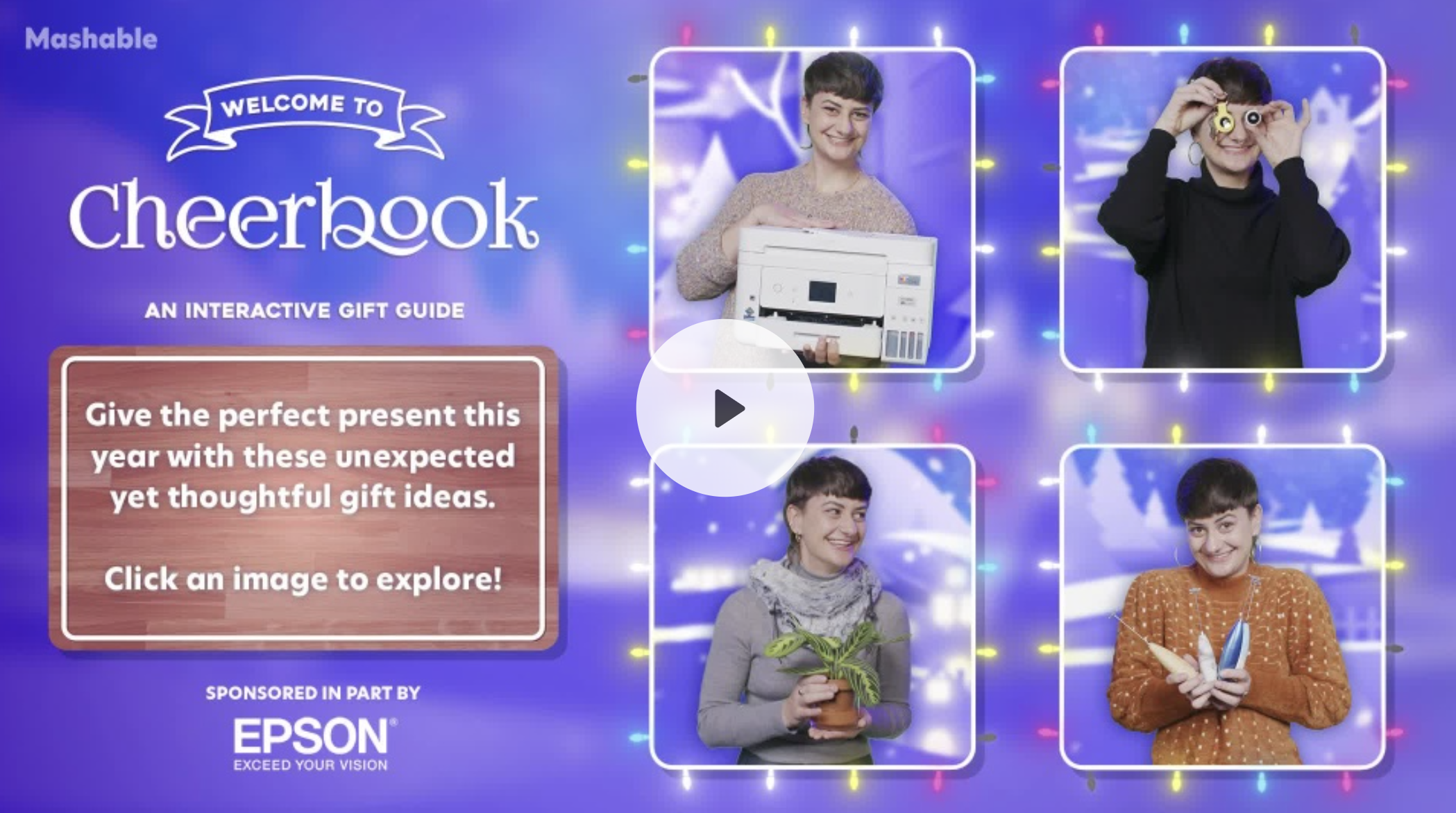 video shoppable holiday gift guide