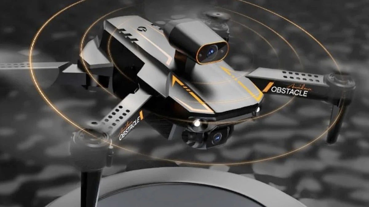 Ninja Dragon Storm X 4K Dual Camera Smart Drone on a dark background.