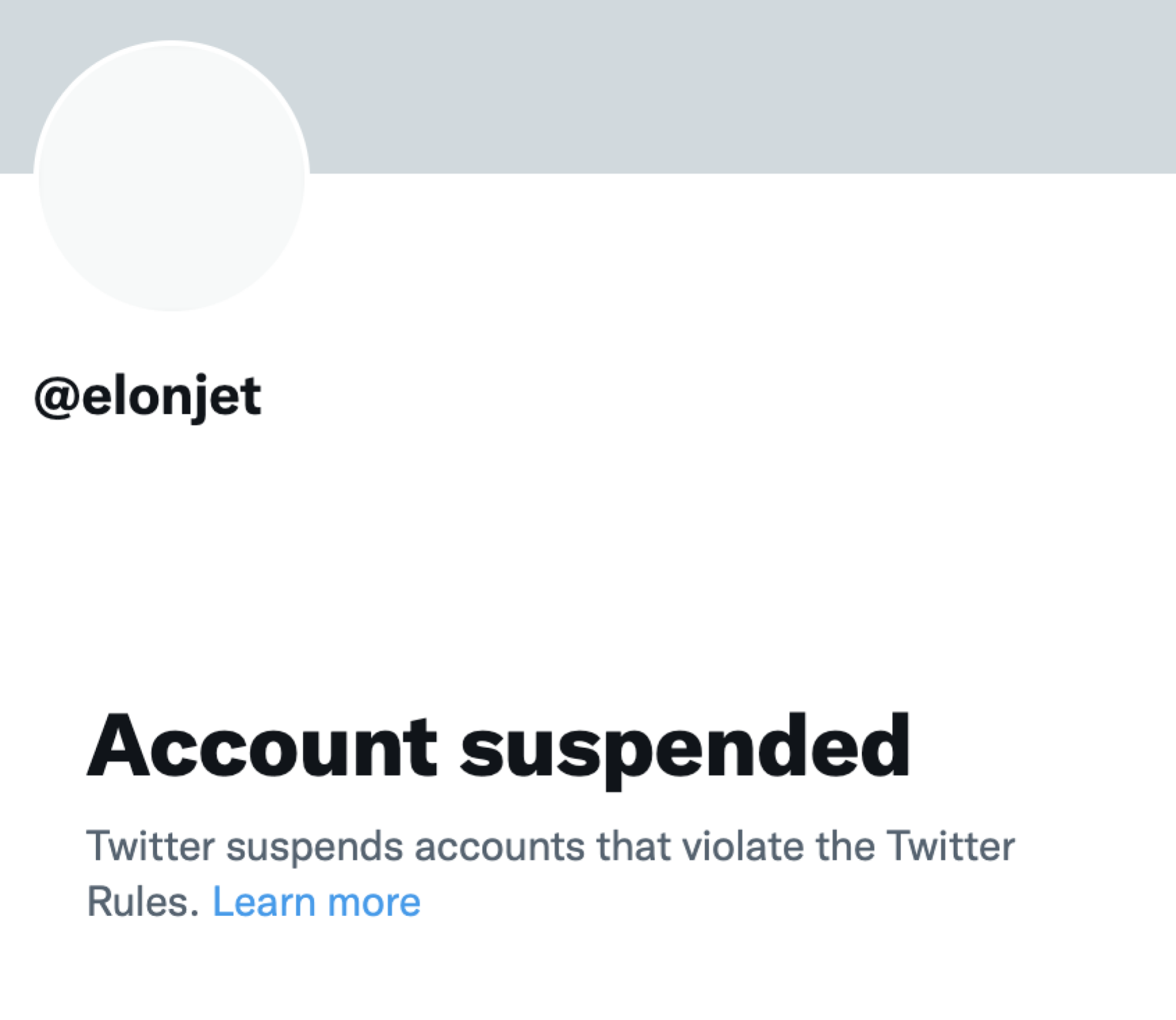 @ElonJet suspended