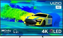 Vizio 75-inch M-Series Quantum 4K QLED HDR smart TV with race car on screen