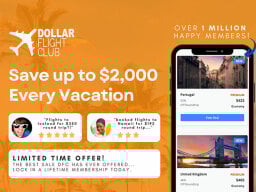 Dollar Flight Club Premium Plus+ Lifetime Subscription graphic.