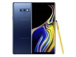 Refurbished Samsung Galaxy Note 9 on a white background.