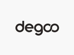 degoo logo with black font on white background