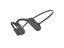 black open ear induction headphones