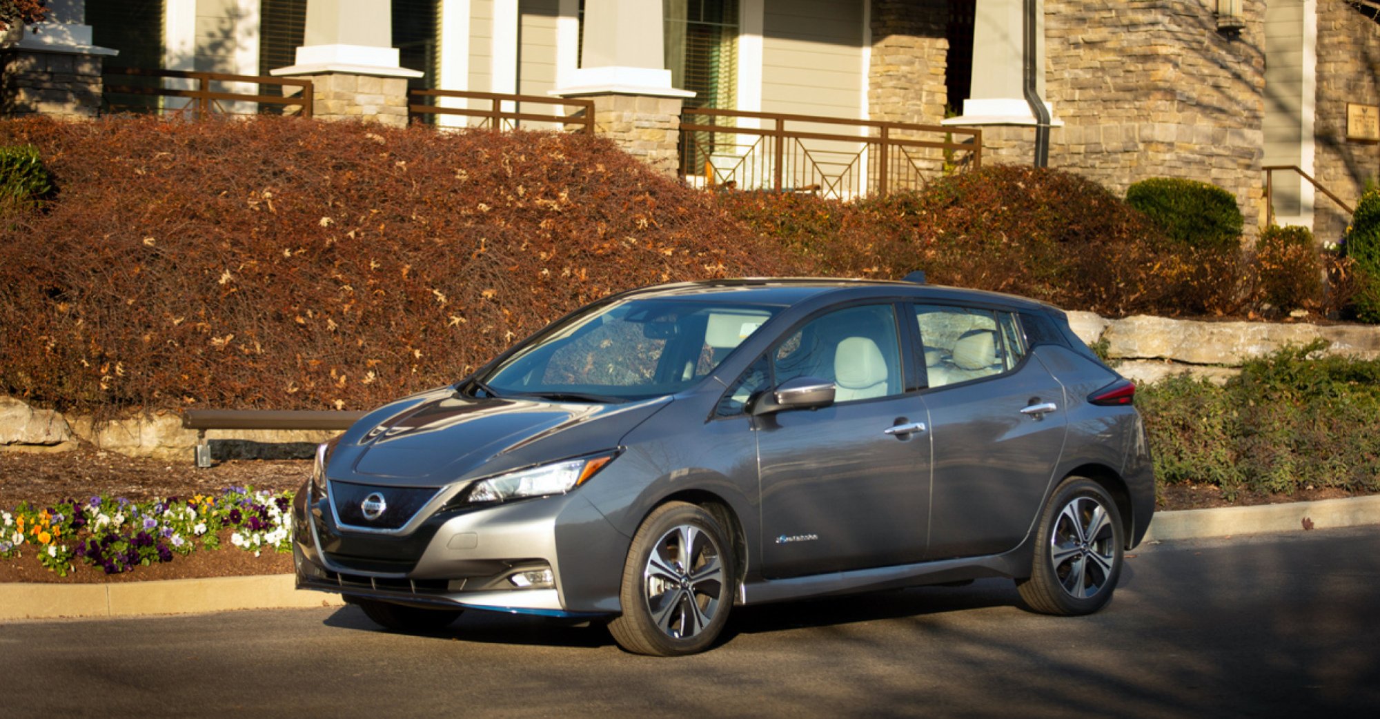 A Nissan Leaf