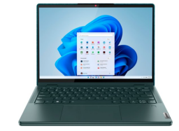 Lenovo Yoga against a white background