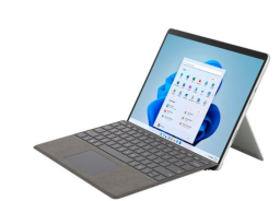 Microsoft Surface Prop facing the left side