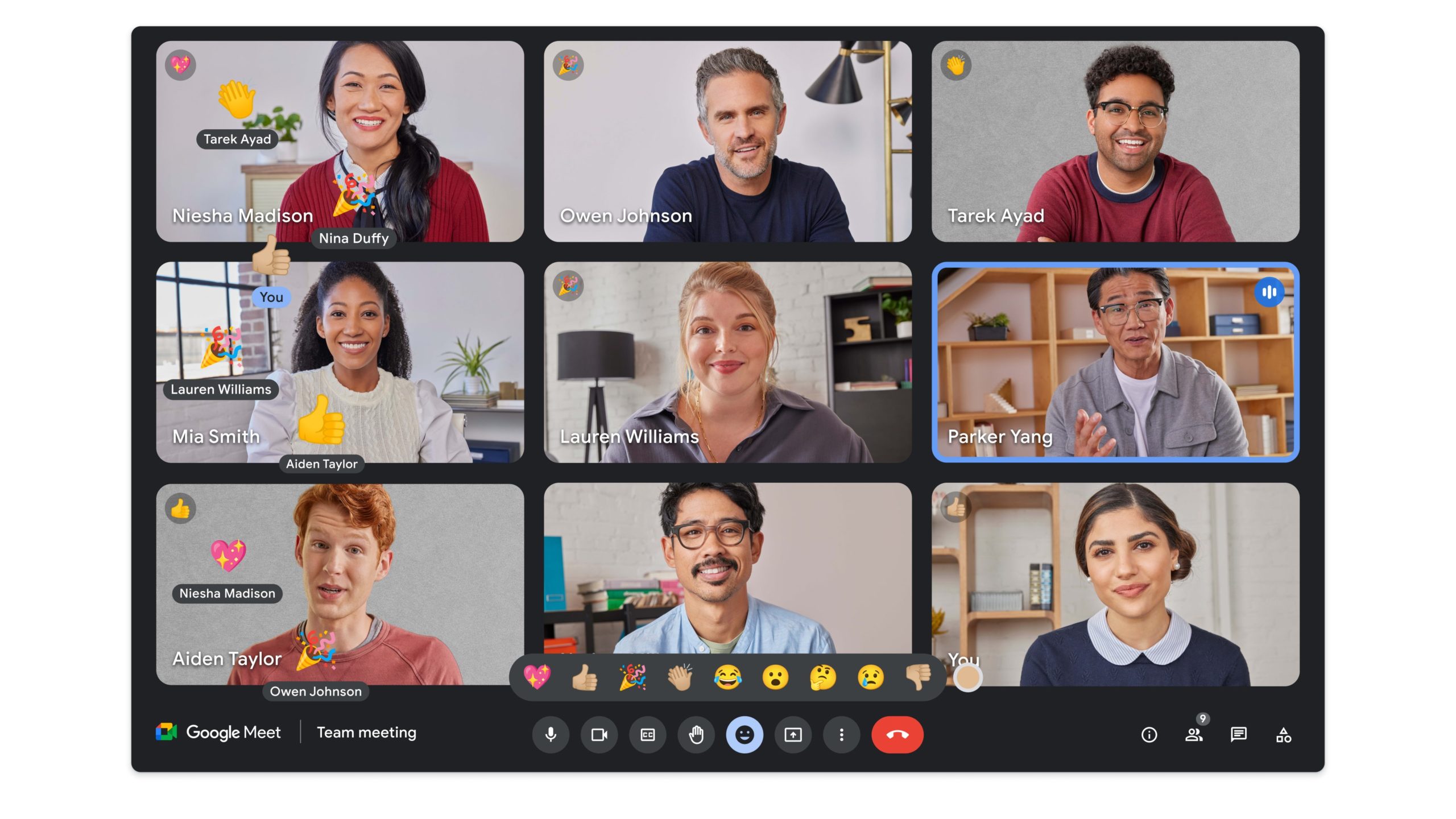 Google Meet emoji