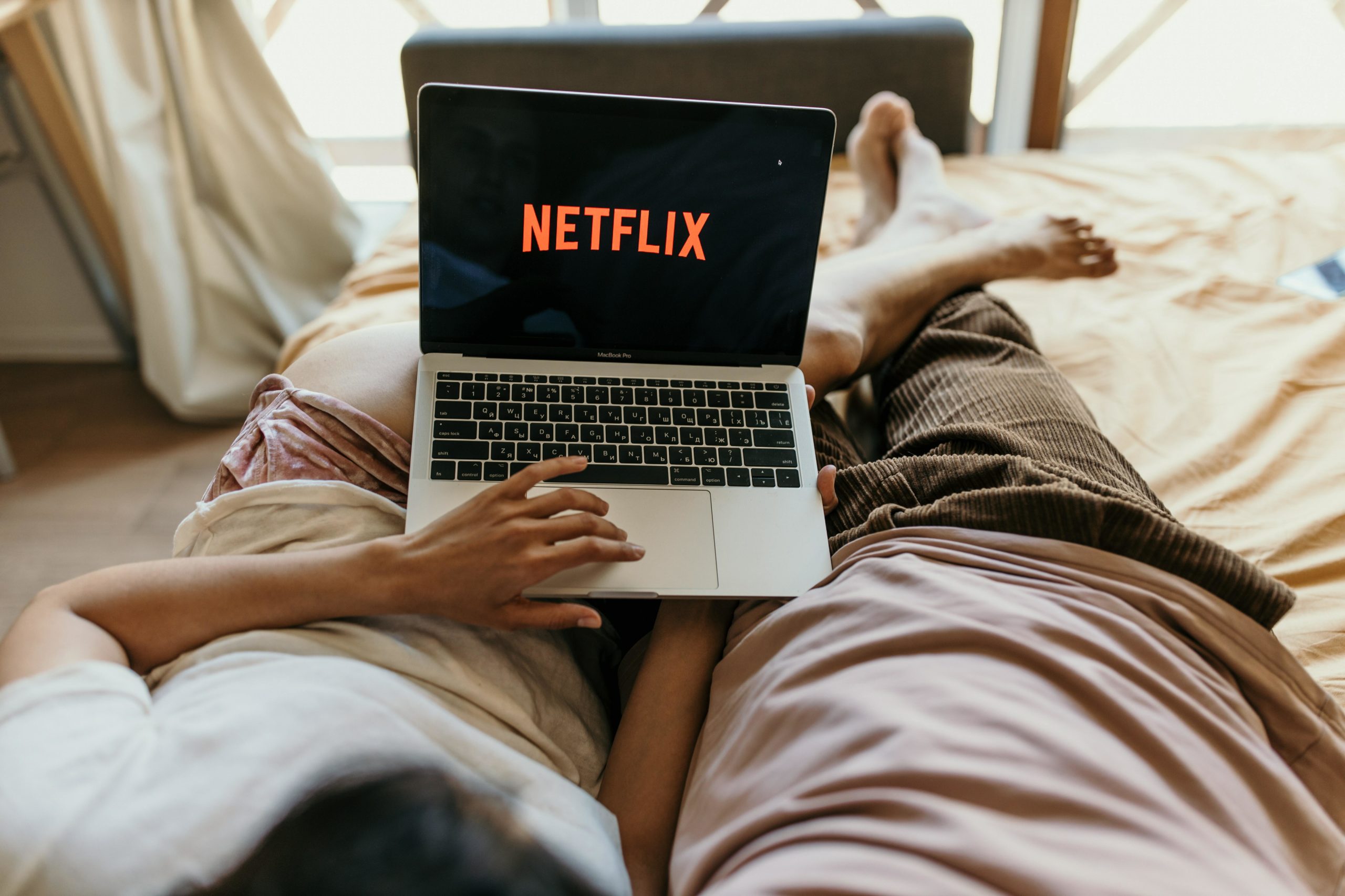 Netflix on laptop