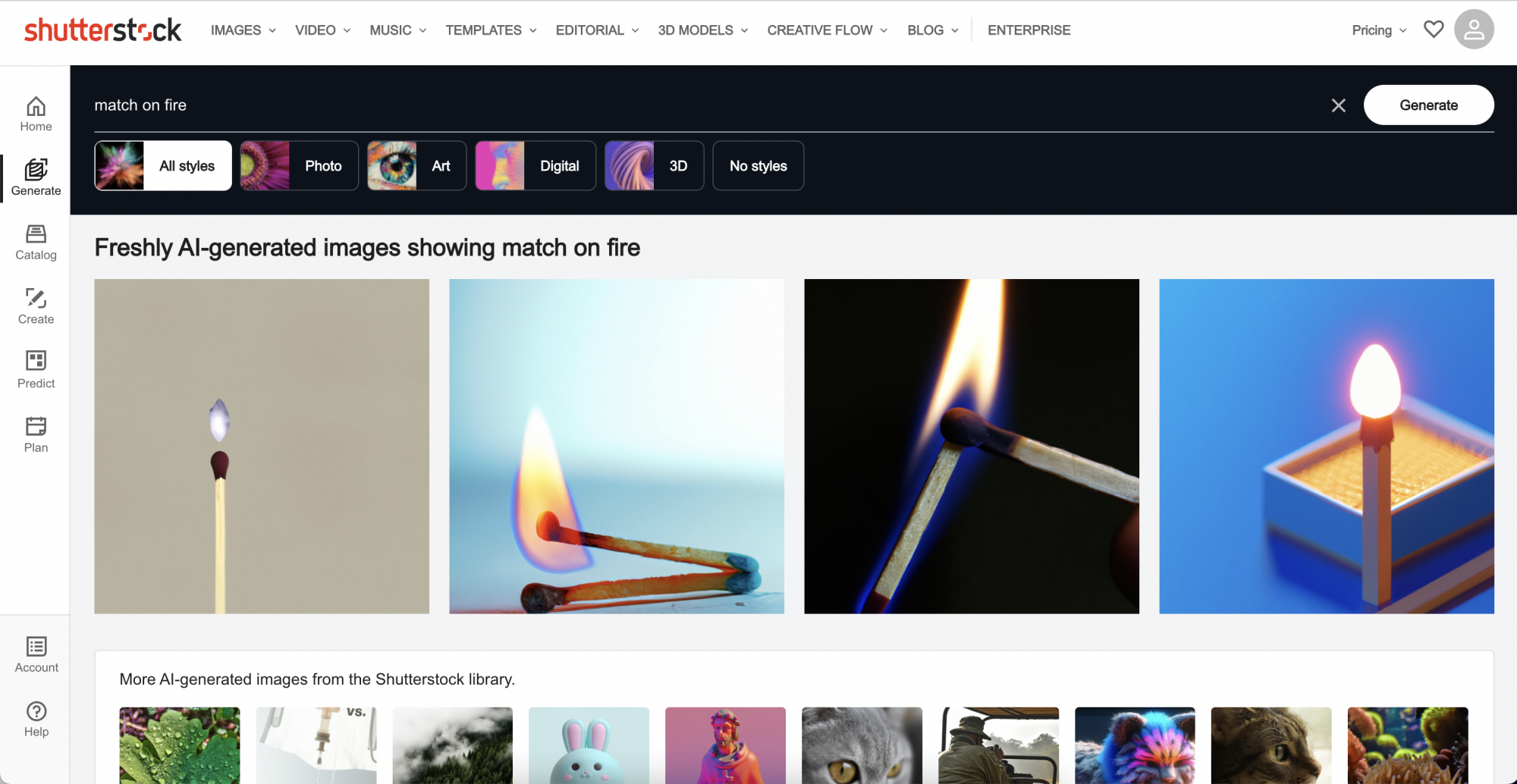 How to use Shutterstock's AI image generator