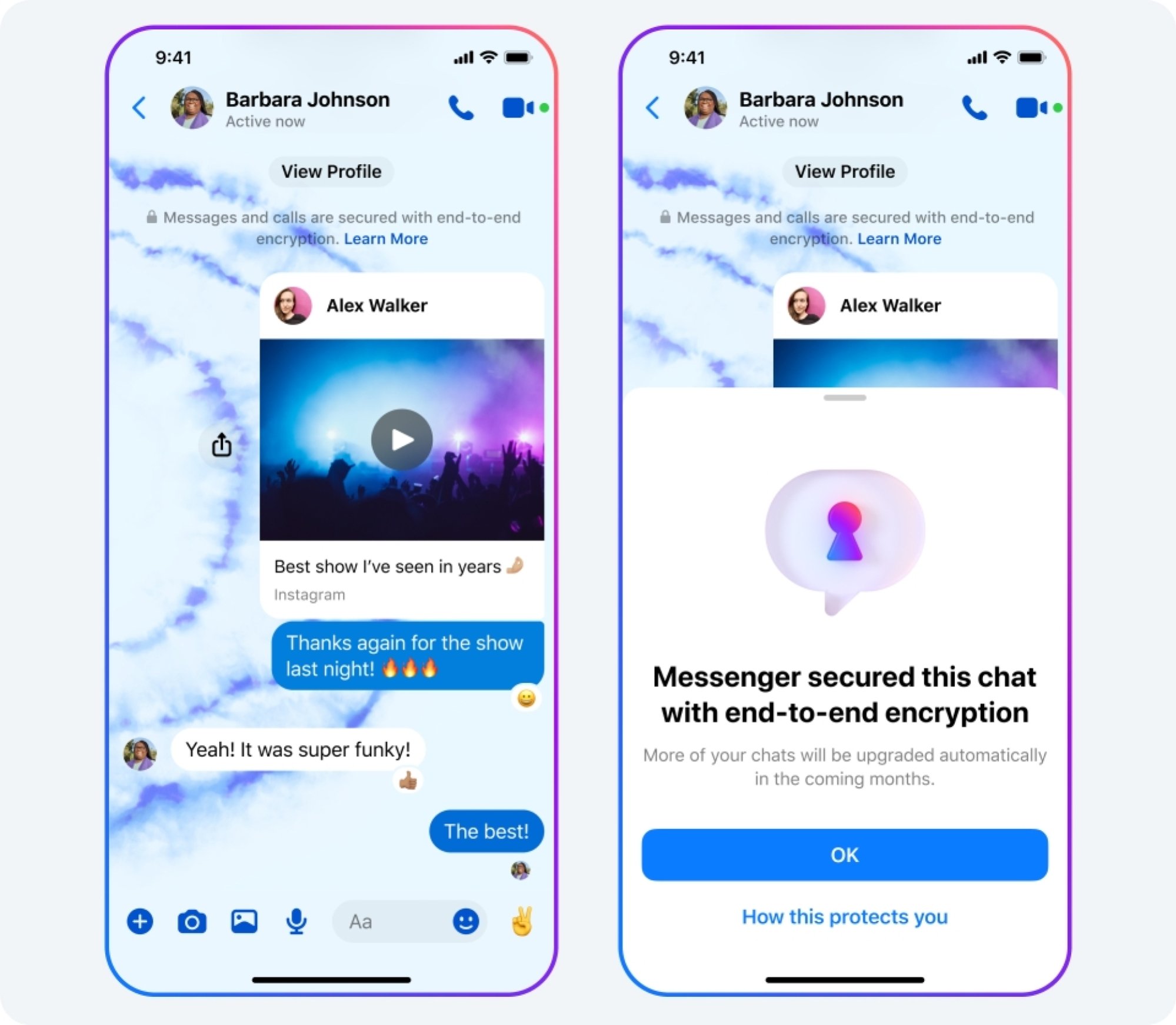 Facebook Messenger encrypted