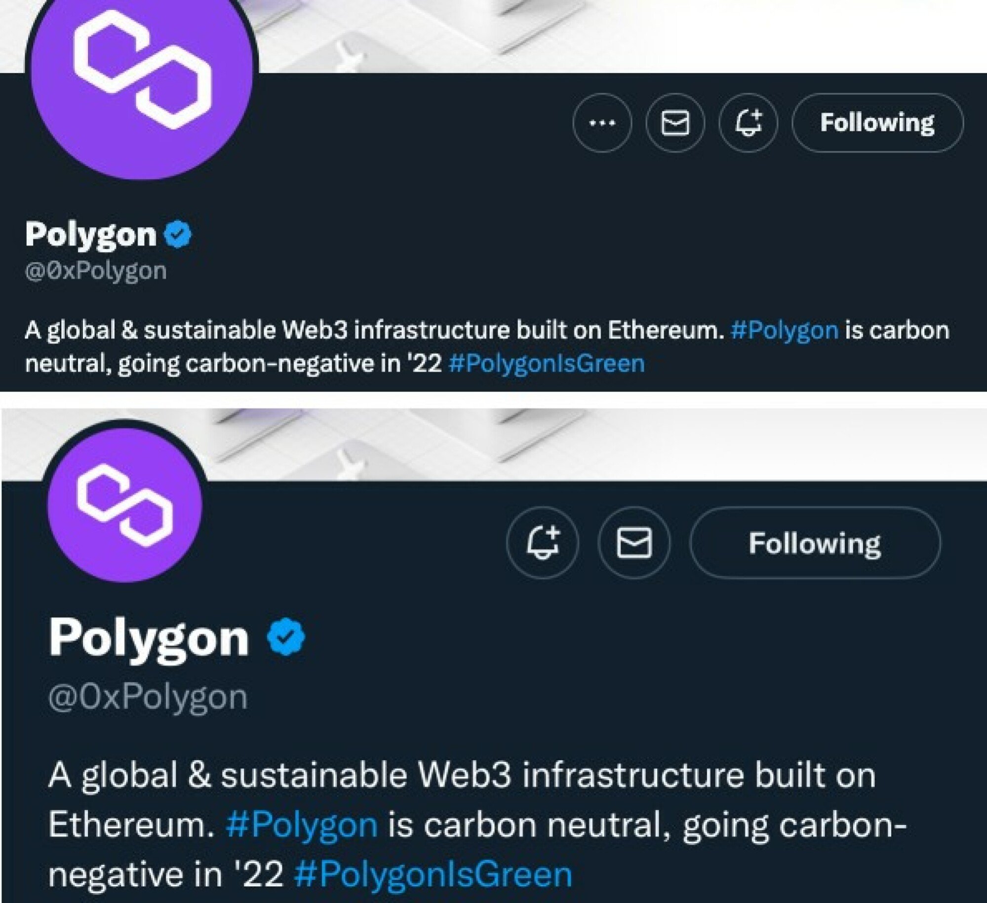 Polygon Twitter