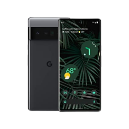 Google pixel pro in black against white background