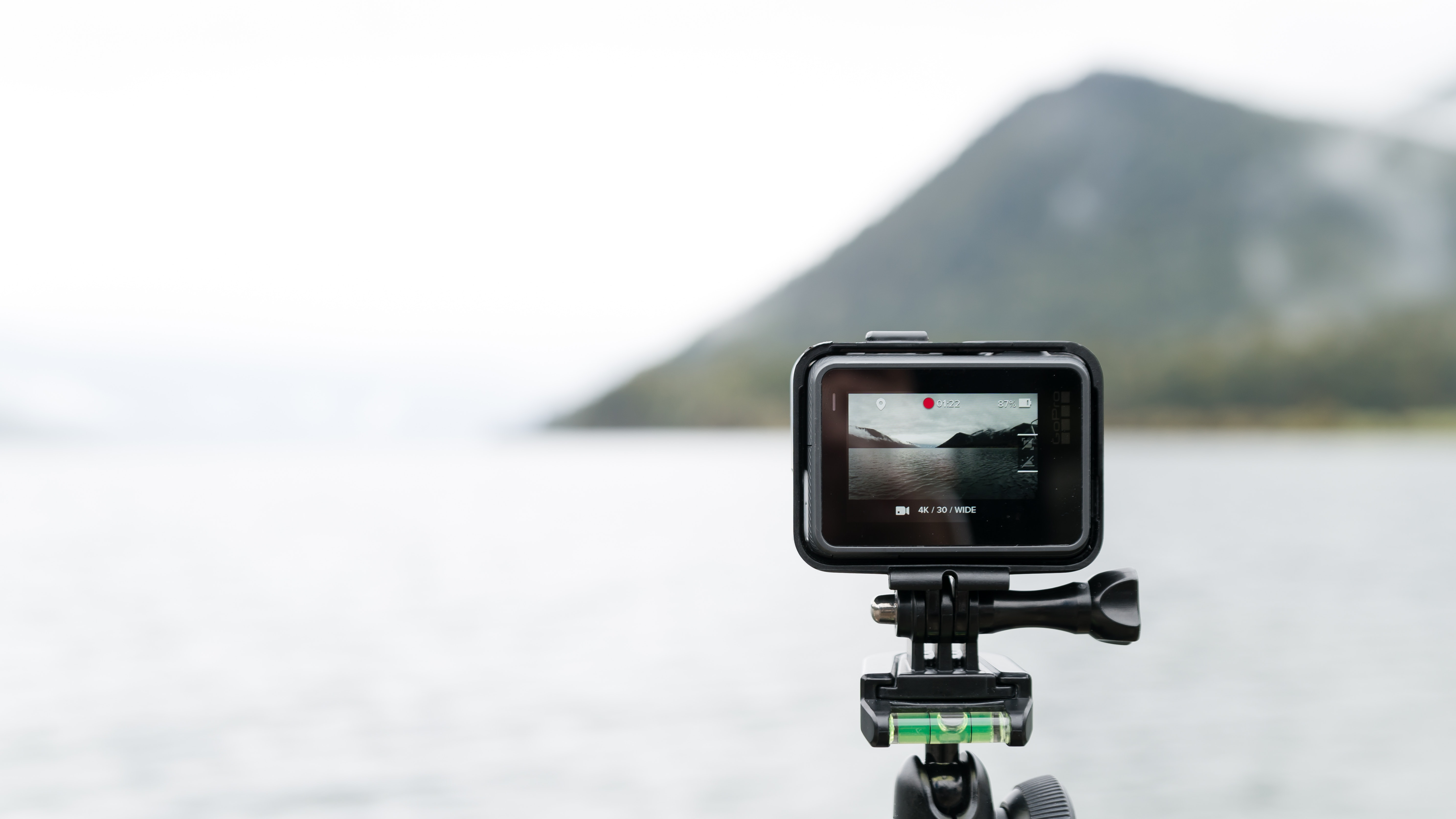 camera filming a landscape