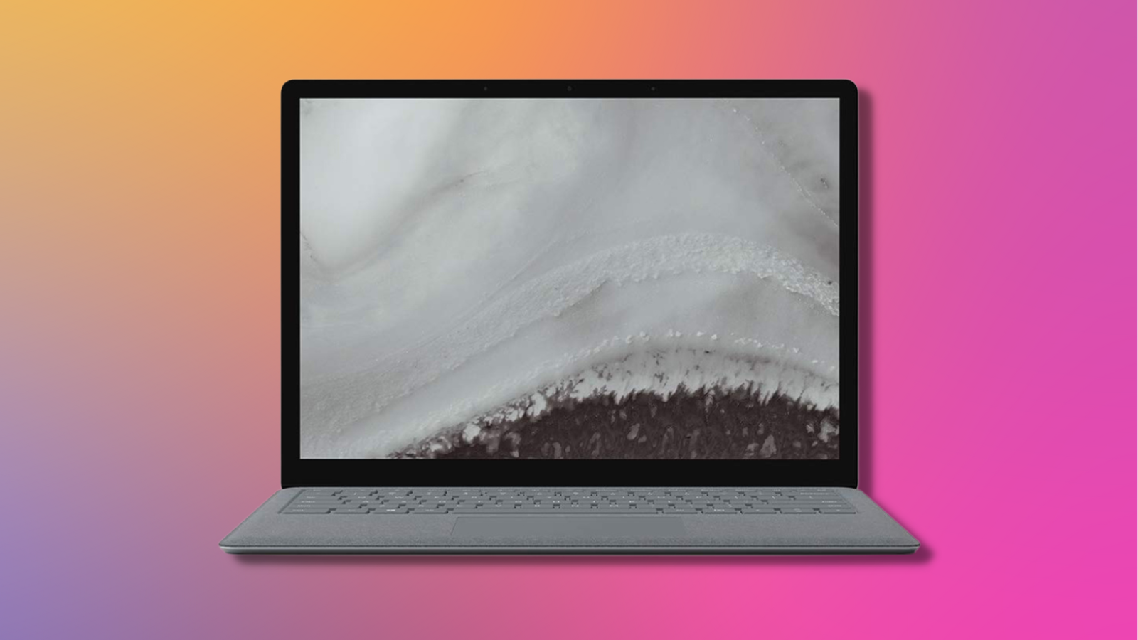 microsoft surface laptop 2 with colorful background