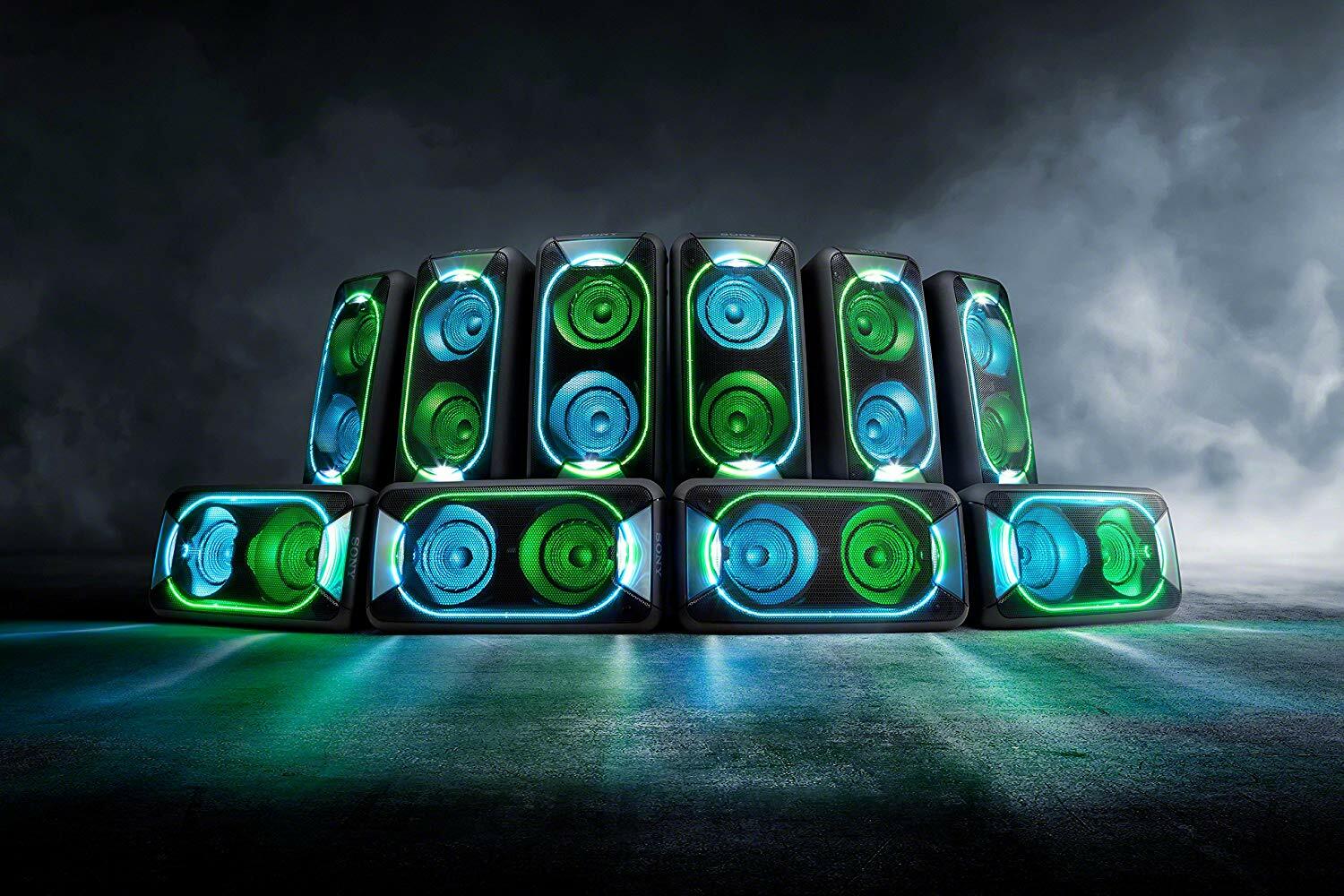 stack of speakers