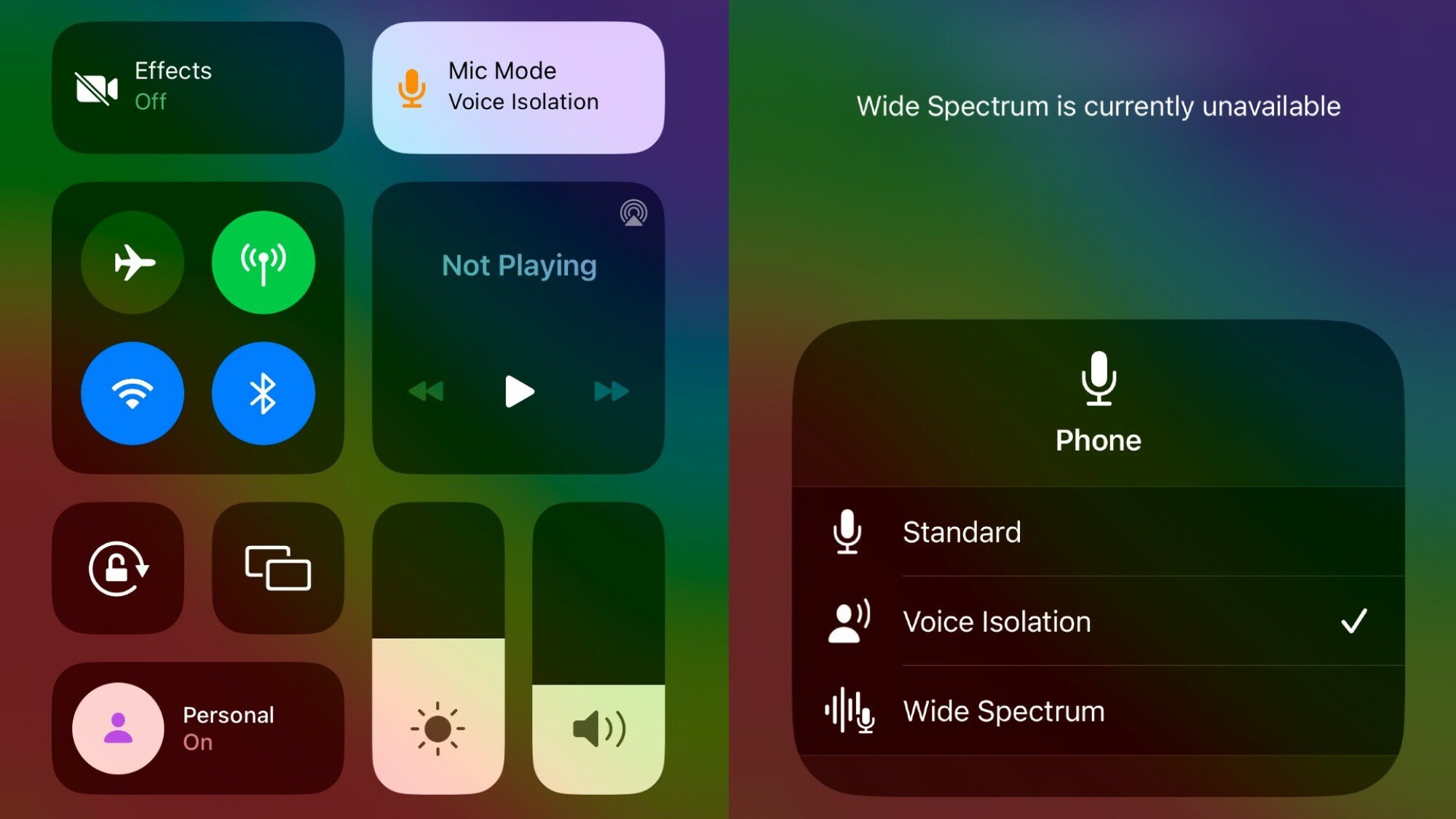 iOS Mic Mode
