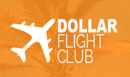 dollar flight club logo with orange background