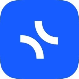 xtiles logo in blue and white