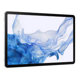 Samsung Galaxy Tab S8+ on white background