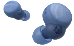 Sony earbuds in earth blue