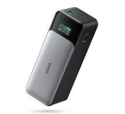 Small power bank in grey and back