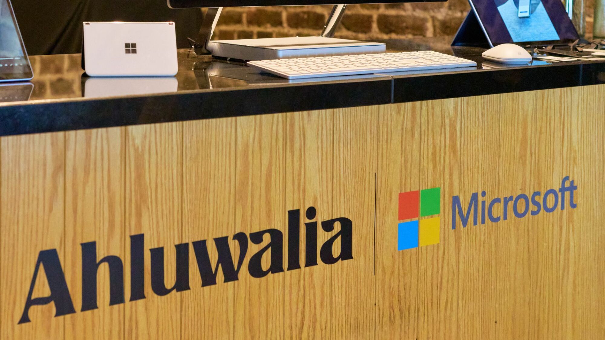 Backstage at Ahluwalia LFW.