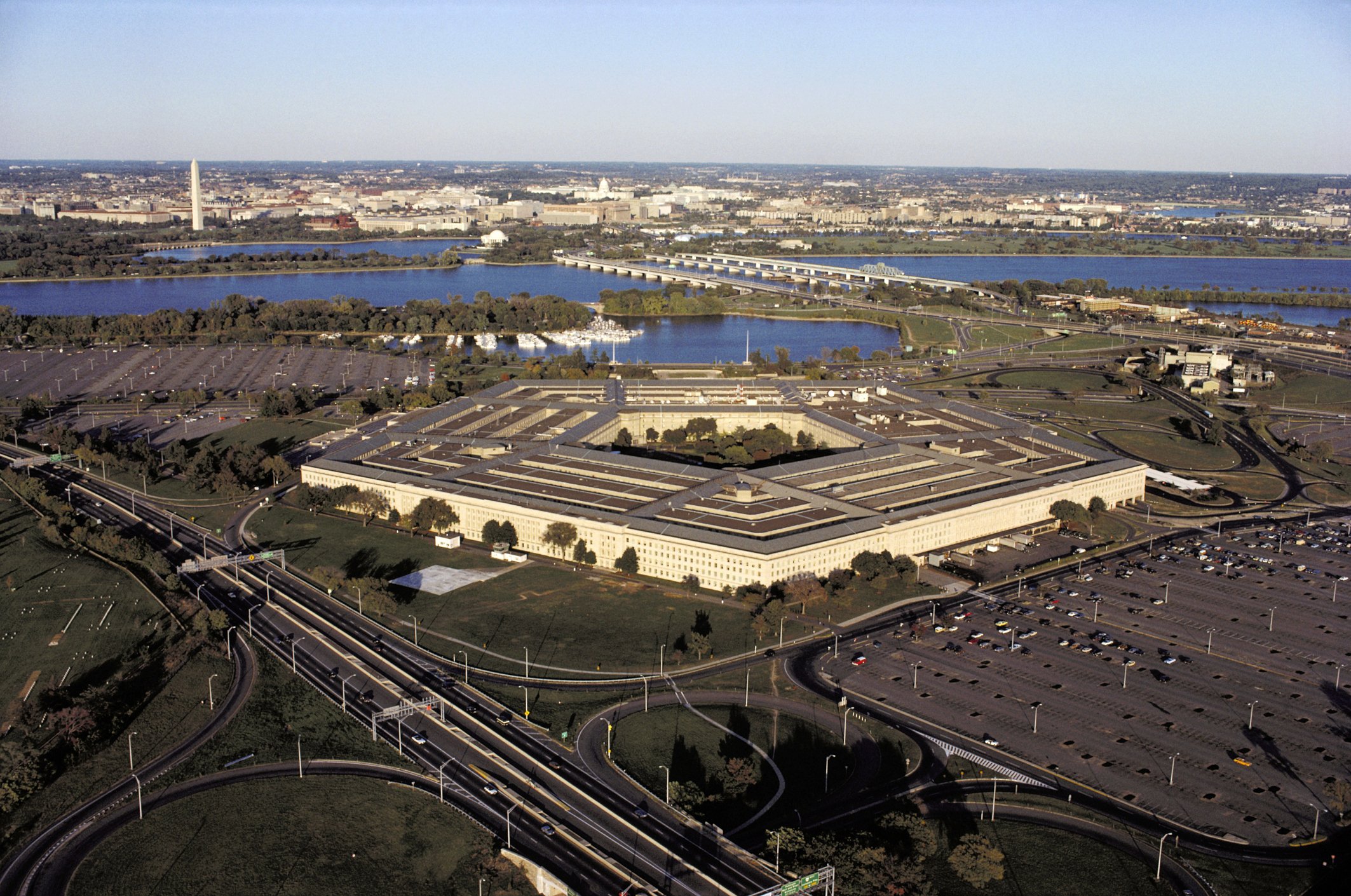 Aerial view of the Pentagon