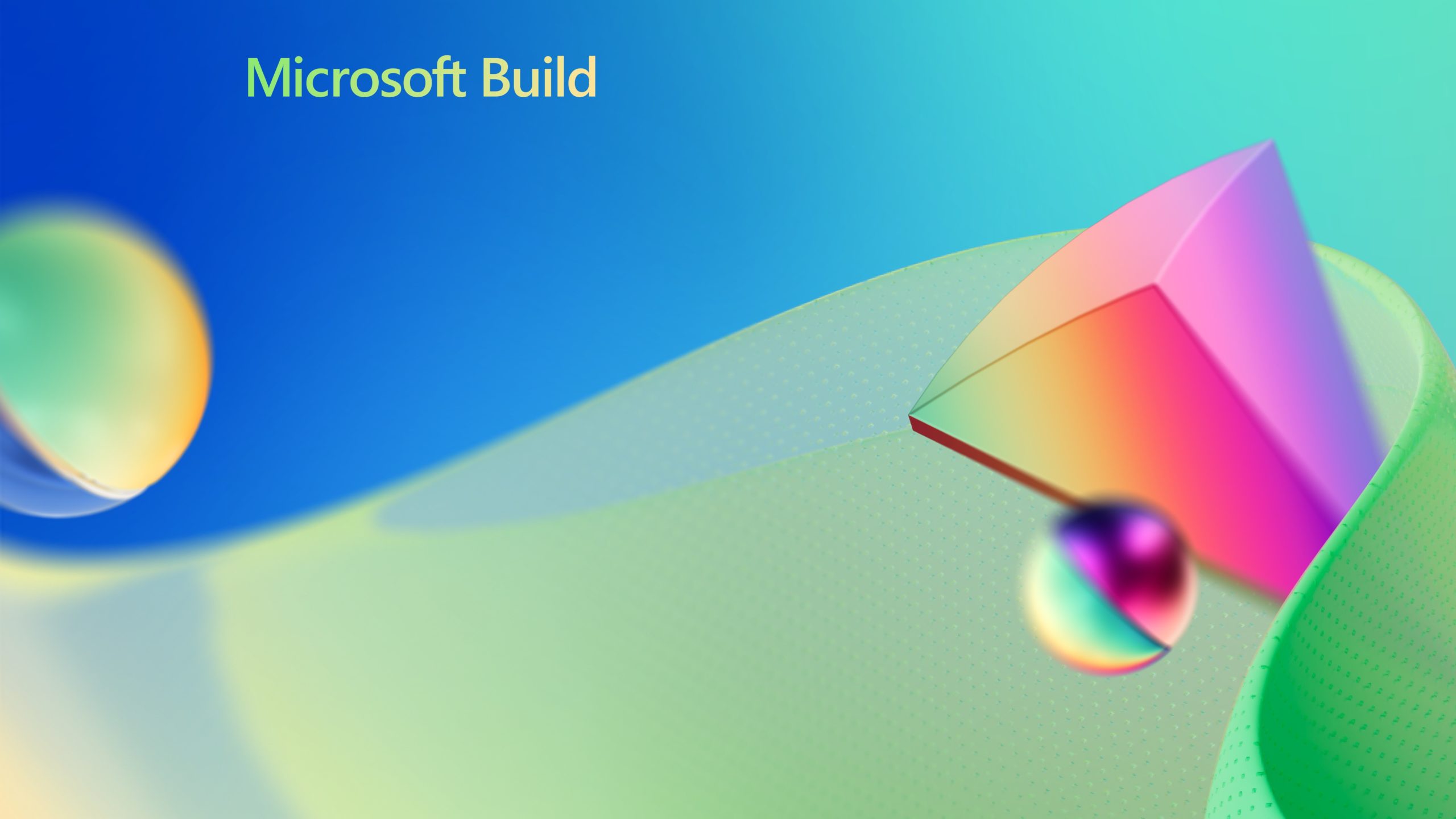 Microsoft Build logo and background