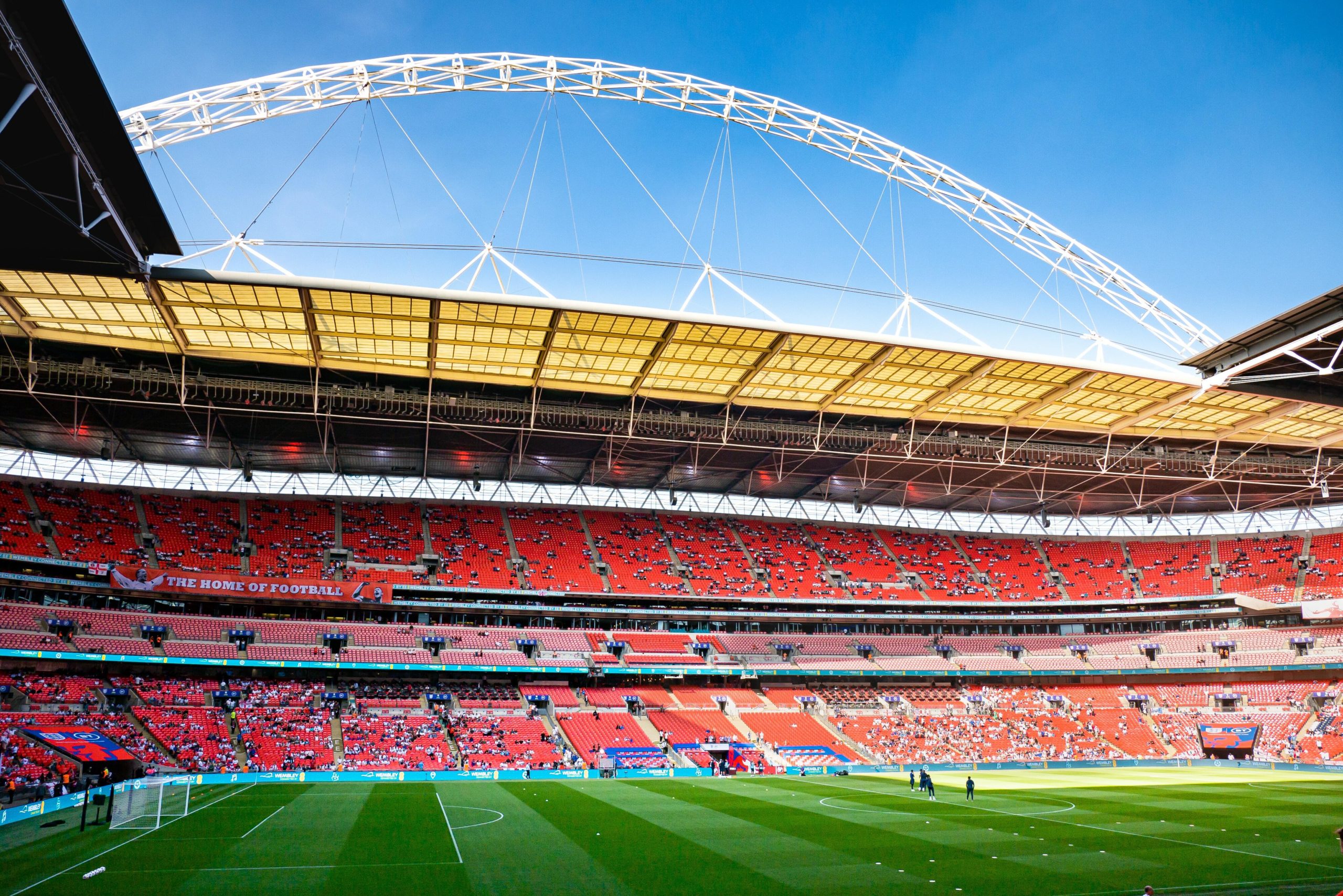 Wembley Stadium from inside