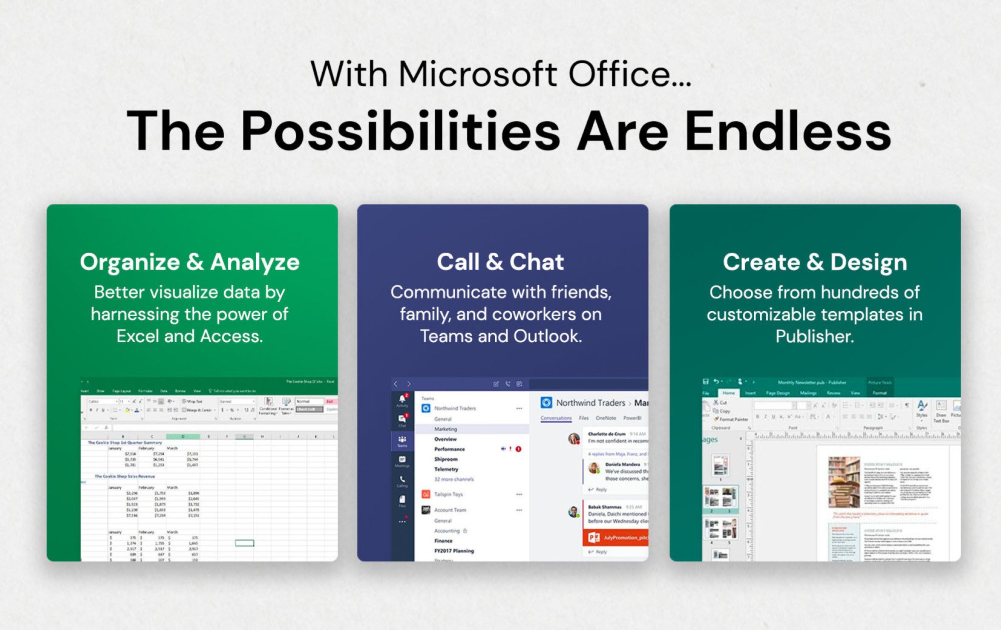 screenshot of microsoft programs