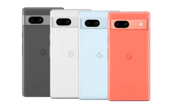 all four colors of the google pixel 7a