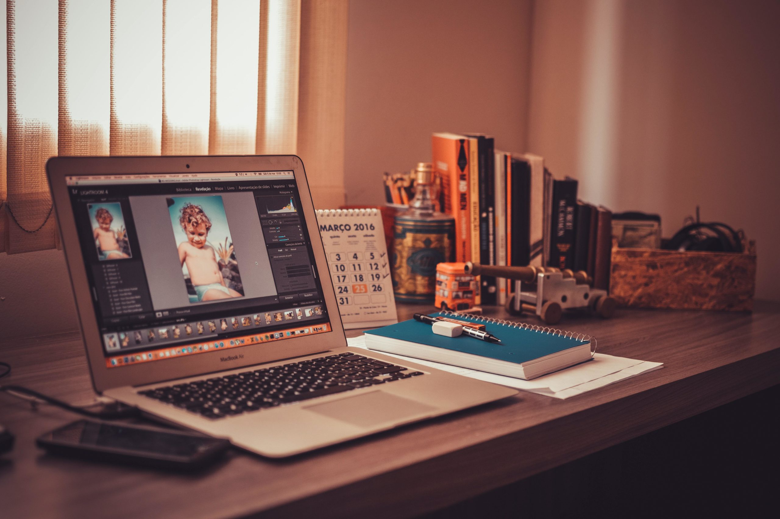 Adobe on laptop