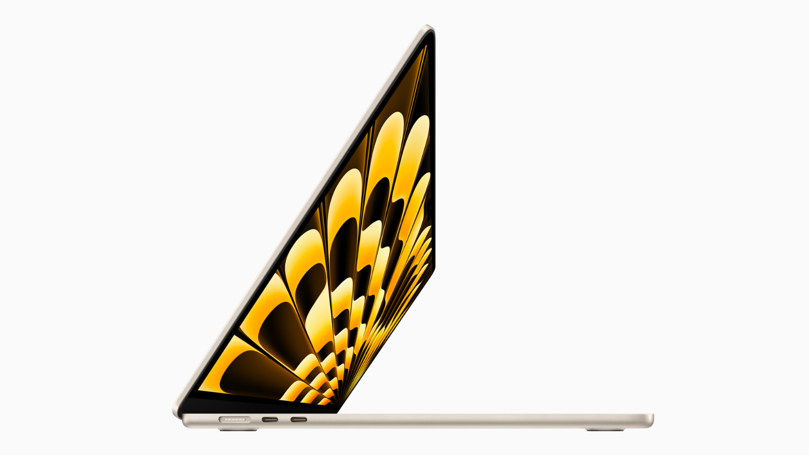 a side view of the new 15-inch macbook air